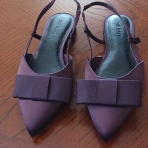 Aldo Purple Pointed Toe Slingback Heels